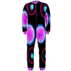 Cell Egg Circle Round Polka Red Purple Blue Light Black Onepiece Jumpsuit (men)  by Mariart