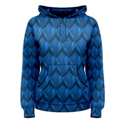 Blue Dragon Snakeskin Skin Snake Wave Chefron Women s Pullover Hoodie by Mariart