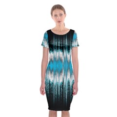 Light Classic Short Sleeve Midi Dress by ValentinaDesign