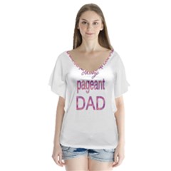 Crazy Pageant Dad Flutter Sleeve Top by Valentinaart