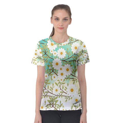 Springtime Scene Women s Sport Mesh Tee by linceazul