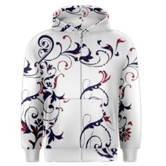 Scroll Border Swirls Abstract Men s Zipper Hoodie by Nexatart