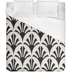 Parade Art Deco Style Neutral Vinyl Duvet Cover (california King Size) by Mariart