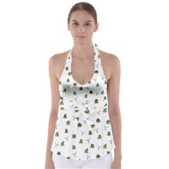 Cactus Pattern Babydoll Tankini Top by Valentinaart