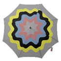 Wave Waves Chevron Sea Beach Rainbow Hook Handle Umbrellas (Large) View1