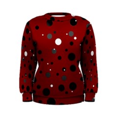 Decorative Dots Pattern Women s Sweatshirt by ValentinaDesign