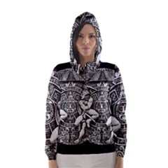 Pattern Motif Decor Hooded Wind Breaker (women) by Nexatart