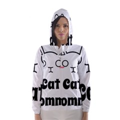 Love My Cat Mommy Hooded Wind Breaker (women) by Catifornia