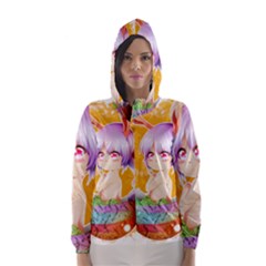 Easter Bunny Girl Hooded Wind Breaker (women) by Catifornia