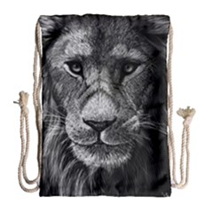My Lion Sketch Drawstring Bag (large)