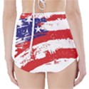 Red White Blue Star Flag High-Waisted Bikini Bottoms View2