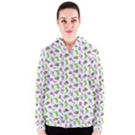 Dinosaurs pattern Women s Zipper Hoodie