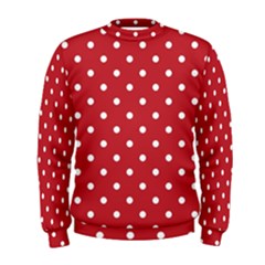 Red Polka Dots Men s Sweatshirt by LokisStuffnMore