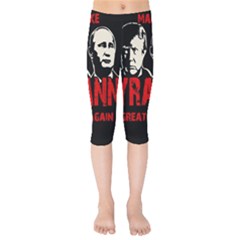 Make Tyranny Great Again Kids  Capri Leggings  by Valentinaart
