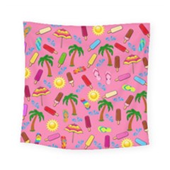 Beach Pattern Square Tapestry (small) by Valentinaart