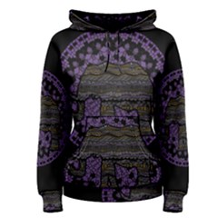 Ornate Mandala Elephant  Women s Pullover Hoodie by Valentinaart