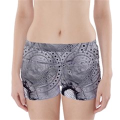 Fragmented Fractal Memories And Gunpowder Glass Boyleg Bikini Wrap Bottoms