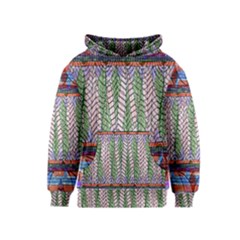 Nature Pattern Background Wallpaper Of Leaves And Flowers Abstract Style Kids  Pullover Hoodie by BangZart