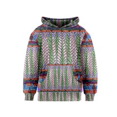 Nature Pattern Background Wallpaper Of Leaves And Flowers Abstract Style Kids  Pullover Hoodie