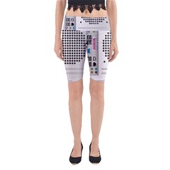 Standard Computer Case Back Yoga Cropped Leggings by BangZart