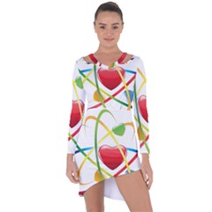 Love Asymmetric Cut-out Shift Dress by BangZart