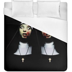Horror Nuns Duvet Cover (king Size) by Valentinaart