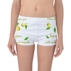 When Life Gives You Lemons Reversible Boyleg Bikini Bottoms by Valentinaart