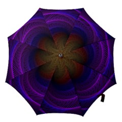 Striped Abstract Wave Background Structural Colorful Texture Line Light Wave Waves Chevron Hook Handle Umbrellas (large) by Mariart
