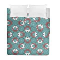 Colorful Geometric Graphic Floral Pattern Duvet Cover Double Side (full/ Double Size) by dflcprints