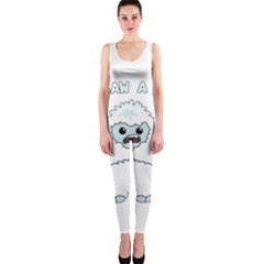 Yeti - I Saw A Man Onepiece Catsuit by Valentinaart
