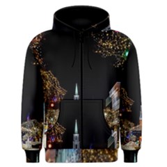 Church Decoration Night Men s Zipper Hoodie by Nexatart