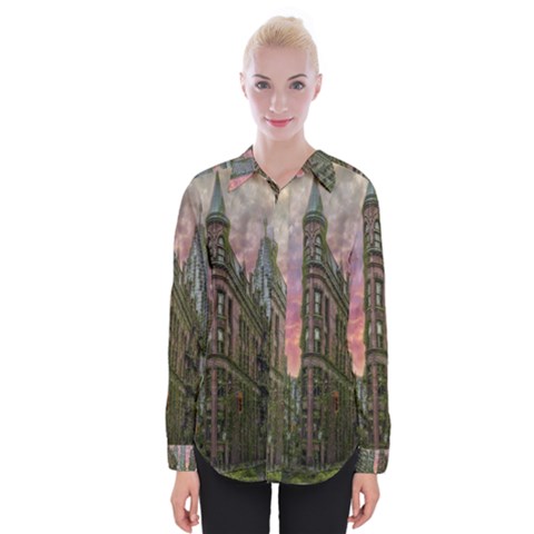 Flat Iron Building Toronto Ontario Womens Long Sleeve Shirt by Nexatart