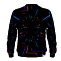 Seamless 3d Animation Digital Futuristic Tunnel Path Color Changing Geometric Electrical Line Zoomin Men s Sweatshirt View2