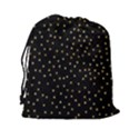 Grunge Pattern Black Triangles Drawstring Pouches (XXL) View2
