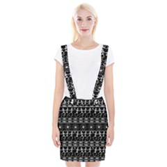 Halloween Pattern Braces Suspender Skirt by ValentinaDesign