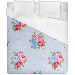 Cute Shabby Chic Floral Pattern Duvet Cover (california King Size) by NouveauDesign