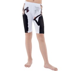 Evil Rabbit Kids  Mid Length Swim Shorts by Valentinaart