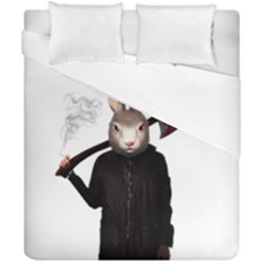 Evil Rabbit Duvet Cover Double Side (california King Size) by Valentinaart