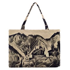 Ink Art Zipper Medium Tote Bag by NouveauDesign
