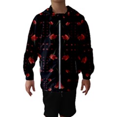 Roses From The Fantasy Garden Hooded Wind Breaker (kids) by pepitasart