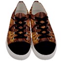 Beautiful Gold And Brown Honeycomb Fractal Beehive Men s Low Top Canvas Sneakers View1