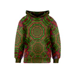 Feathers And Gold In The Sea Breeze For Peace Kids  Pullover Hoodie by pepitasart