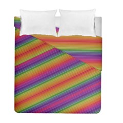 Spectrum Psychedelic Green Duvet Cover Double Side (full/ Double Size) by Celenk