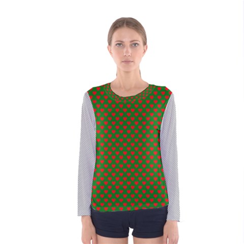 Grey And White Carbon Fiber Women s Long Sleeve Tee by PodArtist