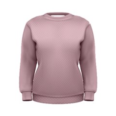 Baby Pink Stitched And Quilted Pattern Women s Sweatshirt by PodArtist