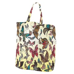 Colorful Butterflies Giant Grocery Zipper Tote by allthingseveryone