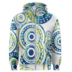 Aboriginal Art - Turtle Black Men s Zipper Hoodie