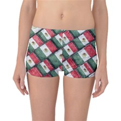 Mexican Flag Pattern Design Boyleg Bikini Bottoms by dflcprints