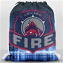Chicago Fire With Skyline Drawstring Bag (Large) View1