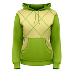 Cross Lines (green And Yellow) Women s Pullover Hoodie by berwies